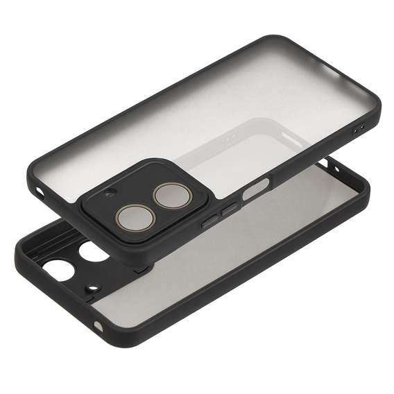 Etui do Xiaomi Redmi 13C / Poco C65, Matt Case, matowe / czarne + szkło 9H