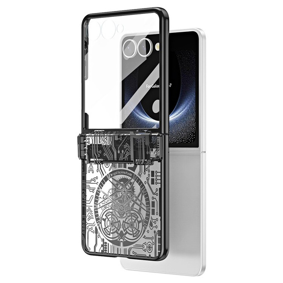 Etui do Samsung Galaxy Z Flip7 5G, Mechanical Legend, czarne