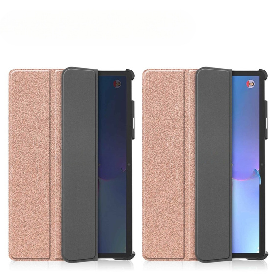 Etui do Lenovo Tab P11 Pro Gen 2 TB132FU TB132XU 11.2", Trójdzielne z miejscem na rysik, Różowe rose gold