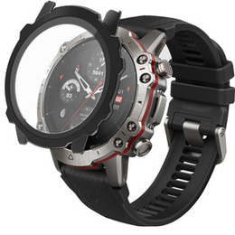 2w1 Etui + Szkło Hartowane do Amazfit Falcon, Czarne