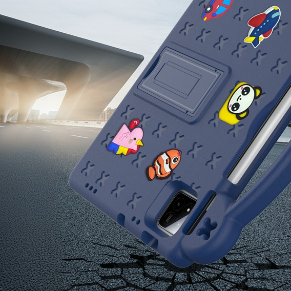 Etui do Xiaomi Pad 7 / 7 Pro, Cute Patterns, z podstawką, granatowe