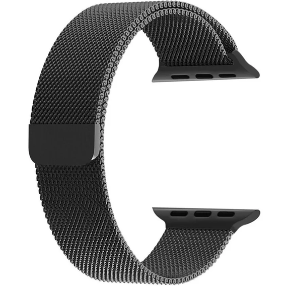 Bransoleta Milanese do Apple Watch 1/2/3/4/5/6/7/8/9/10/11/SE 38/40/41/42mm, Czarna