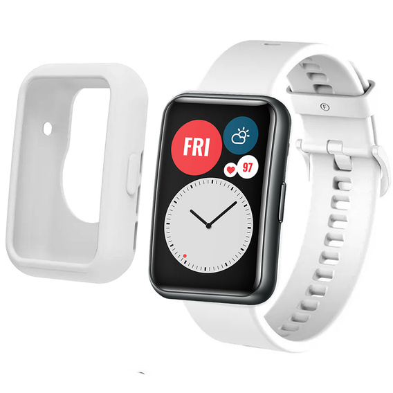 Etui Soft Silicone do Huawei Watch Fit 2, White