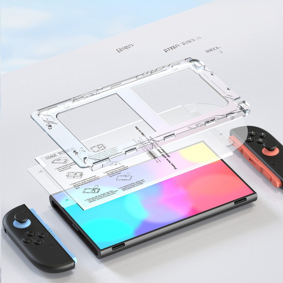 Szkło Hartowane do Nintendo Switch 2, zestaw 2 sztuk z aplikatorem 