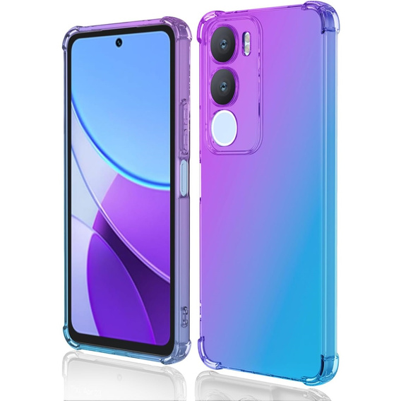 Etui Gradient Dropproof do Vivo Y19s, Fioletowe / niebieskie