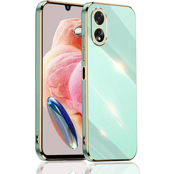 Etui do Oppo A38 4G / Oppo A18 4G, Glamour CamShield, miętowe