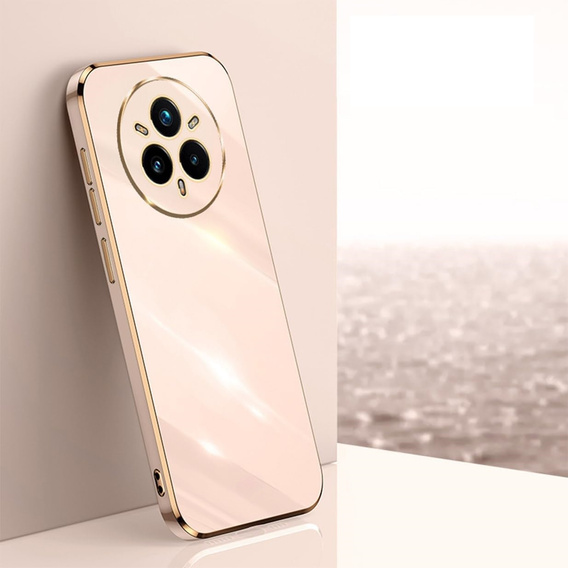 Etui do Realme 14 Pro 5G, Glamour CamShield, różowe rose gold