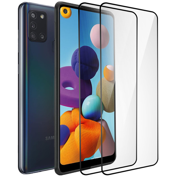 2x Szkło Hybrydowe Ceramic ERBORD do Samsung Galaxy A21S