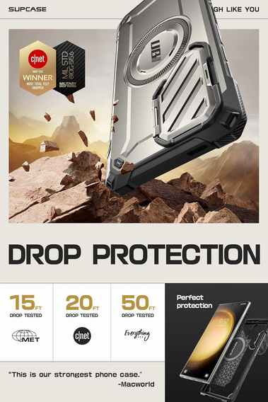 Etui Supcase do Samsung Galaxy S24 Ultra, UB Mag XT, TiGrey