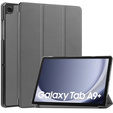 Etui do Samsung Galaxy Tab A9+, Tri-fold, z miejscem na rysik, szare