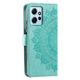 Etui z klapką do Xiaomi Redmi Note 12 4G, Mandala, zielone