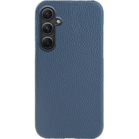 Etui skórzane do Samsung Galaxy A54, Genuine Leather, niebieskie