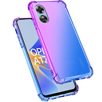 Etui Gradient Dropproof do Oppo A17, Fioletowe / niebieskie