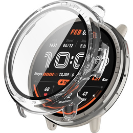 2w1 Etui + Szkło Hartowane do Amazfit Active 2, Przezroczyste
