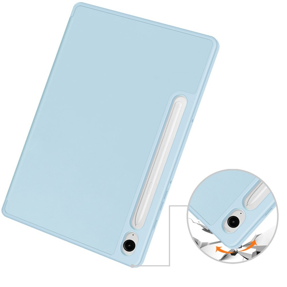 Etui do Samsung Galaxy Tab S10 Lite / S10 FE / S9 FE, Smartcase z miejscem na rysik, niebieskie