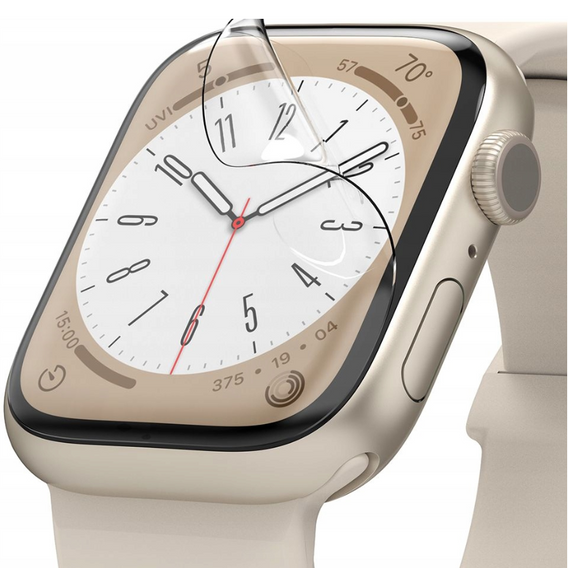 3x Folia Ochronna Ringke Dual Easy Film do Apple Watch 7/8/9 45MM (3 sztuki)