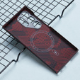 Etui do Samsung Galaxy S24 Ultra, Aramid Fiber MagSafe, czerwone