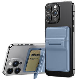 Magnetyczny portfel na karty do iPhone 12 / 13 / 14 / 15 / 16, niebieski