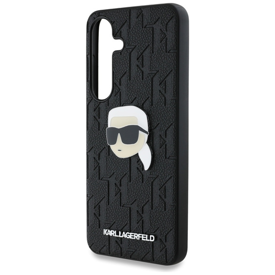 Etui Karl Lagerfeld do Samsung Galaxy S25 Ultra, Leather Monogram Ikonik, czarne