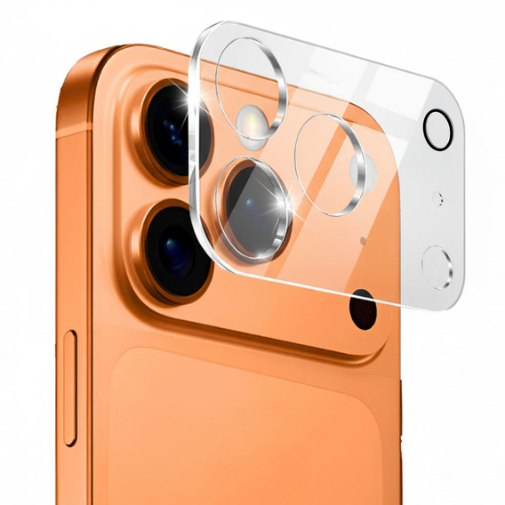 2x Szkło hartowane ERBORD na wyspę aparatów do iPhone 17 Pro Max, przezroczyste