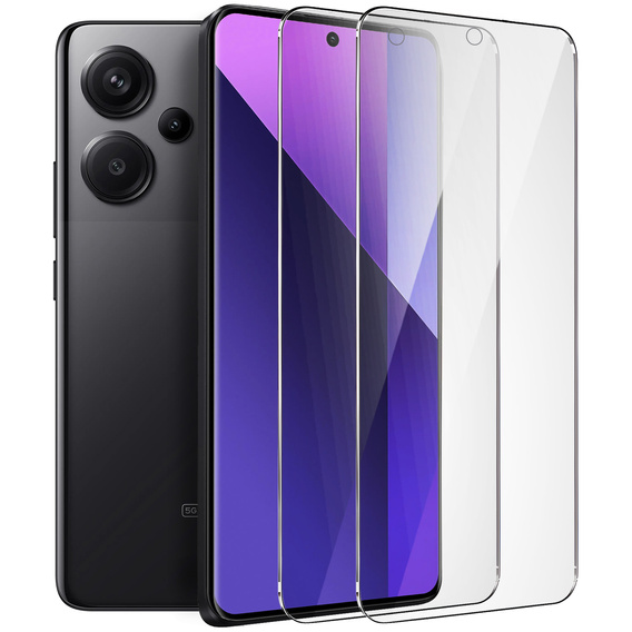 2x Szkło Hartowane do Xiaomi Redmi Note 13 4G/5G / 13 Pro 4G/5G, ERBORD 9H Hard Glass, szybka