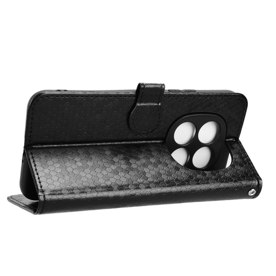 Etui z klapką do Xiaomi Redmi Note 15 Pro Plus 5G / Poco M8 Pro 5G, Wallet Rhombus, czarne