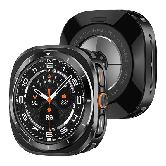 Etui aluminiowe do Samsung Galaxy Watch Ultra 47mm (2025 / 2024), czarne