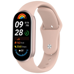 Pasek Silikonowy do Xiaomi Smart Band 10 / 9 / 8, Różowy