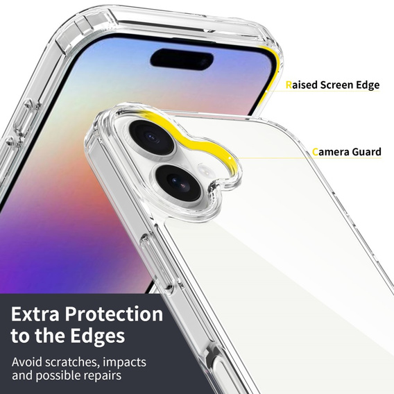 Przezroczyste etui TPU + akryl do iPhone 17 – solidna hybryda ochronna