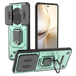 Etui pancerne do Realme 14 Pro 5G, CamShield Slide, zielone