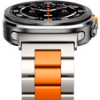 Bransoleta do Samsung Galaxy Watch Ultra 47mm (2025 / 2024), Tytanowa / Pomarańczowa