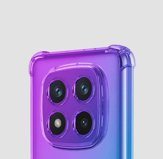 Etui Gradient Dropproof do Xiaomi Redmi Note 14 Pro+ 5G, Fioletowe / niebieskie