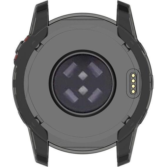 Etui silikonowe do Garmin Fenix 7, Przezroczysty Czarny