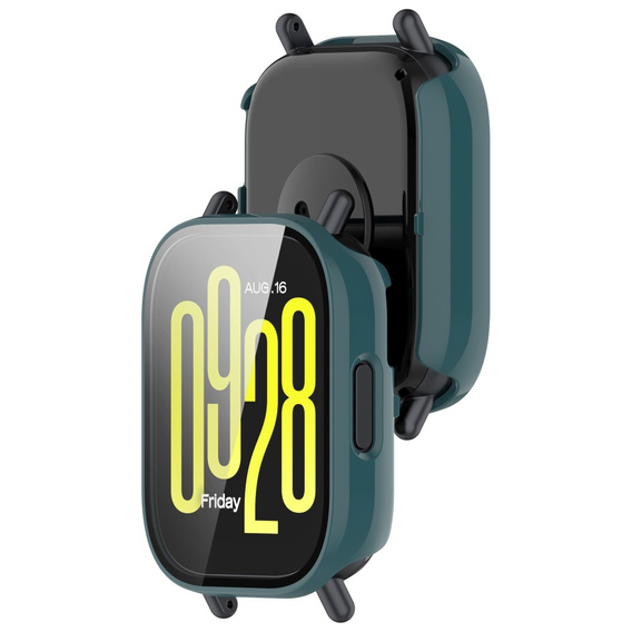 2w1 Etui + Szkło Hartowane do Xiaomi Redmi Watch 5 Active, Zielone