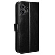 Etui z klapką do CMF Nothing Phone 2 Pro, Crazy Horse Wallet, czarne