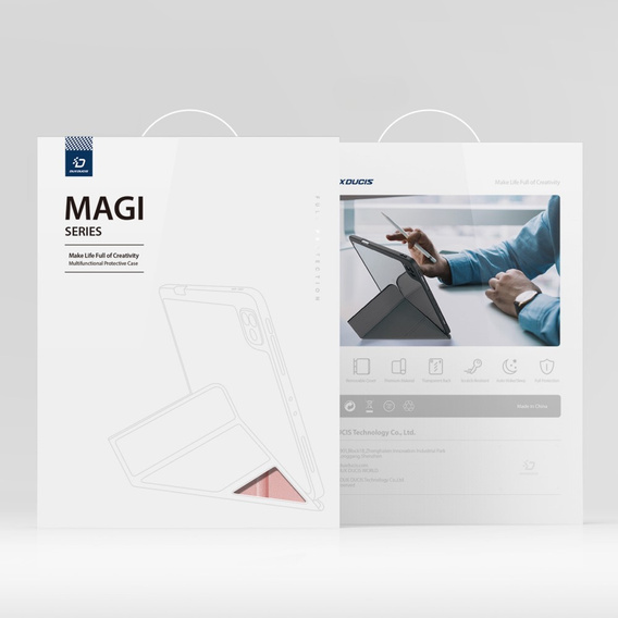 Etui do Samsung Galaxy Tab S10+ Plus, Dux Ducis MAGI, różowe