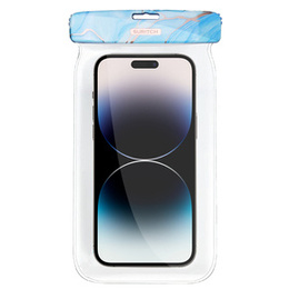 Suritch IPX8 Uniwersalne Wodoodporne Etui na telefon, marmur niebieskie