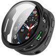 2w1 Etui + Szkło Hartowane do Samsung Galaxy Watch 8 40mm, Czarne