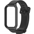 Pasek Silikonowy do Xiaomi Redmi Smart Band 2 / Xiaomi Smart Mi Band 8 Active, Czarny