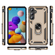 Etui pancerne do Samsung Galaxy A55 5G, Nox Case Ring, złote