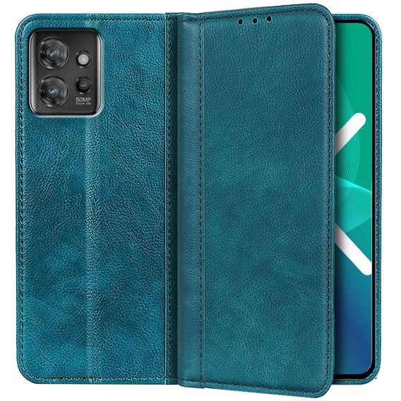 Etui do Motorola ThinkPhone 5G, Wallet Litchi Leather, zielone