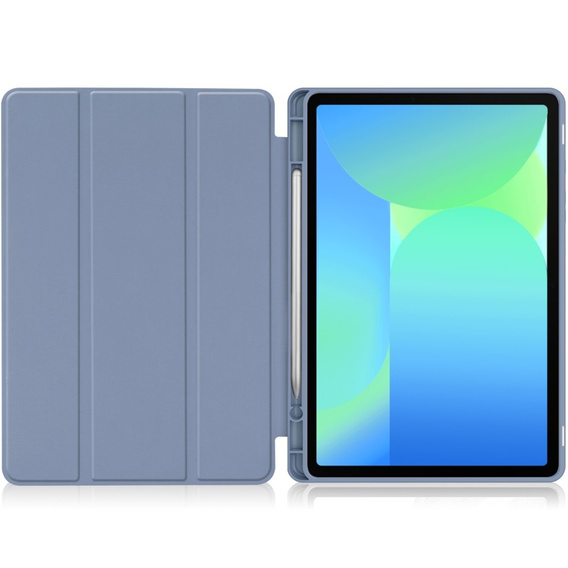 Etui do Samsung Galaxy Tab S10 FE+ Plus, Smartcase z miejscem na rysik, granatowe
