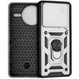 Etui pancerne do Xiaomi Poco F7 Ultra, CamShield Slide, srebrne