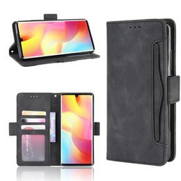 Etui z klapką do Xiaomi Mi Note 10 Lite, Card Slot, czarne