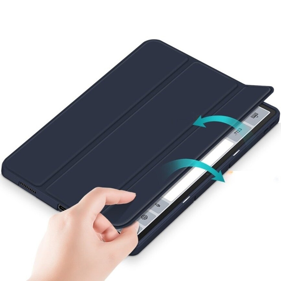 Etui do Lenovo Tab P12, Smartcase z miejscem na rysik, granatowe