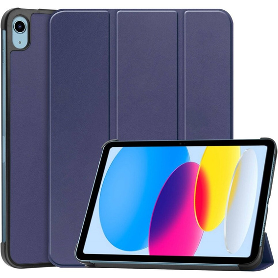 Etui do iPad 10.9" 2022 (10 gen.) / iPad 11" 2025 A16 (11 gen.), Smartcase z miejscem na rysik, granatowe