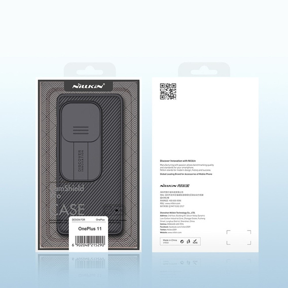 Etui do OnePlus 11 5G, pancerne Nillkin, CamShield Pro, Czarne