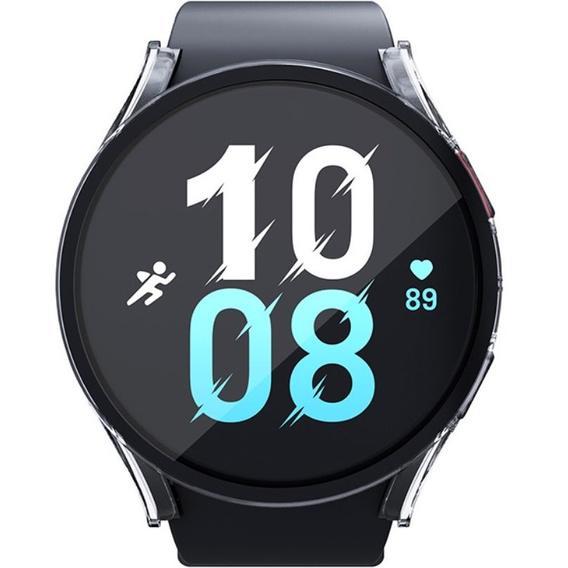 2w1 Etui + Szkło Hartowane do Samsung Galaxy Watch 5 40mm, Przezroczyste