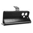 Etui z klapką do Realme GT 7 / 7T, Crazy Horse Wallet, czarne
