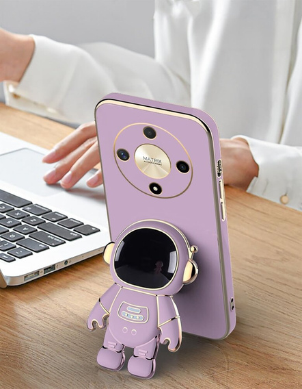 Etui do Honor Magic 6 Lite 5G, Astronaut, fioletowe